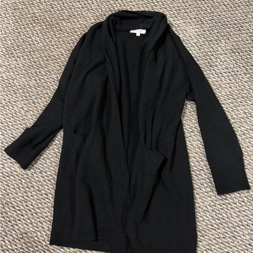 LOFT Black Women's Cardigan Sweater